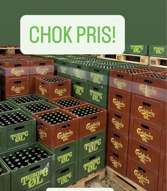 🍺 TUBORG /CARLSBERG 30 stk. ØL🍺