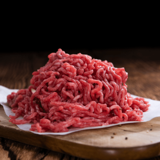 Jatak hakket oksekød 99kr pr kg - mange billeder