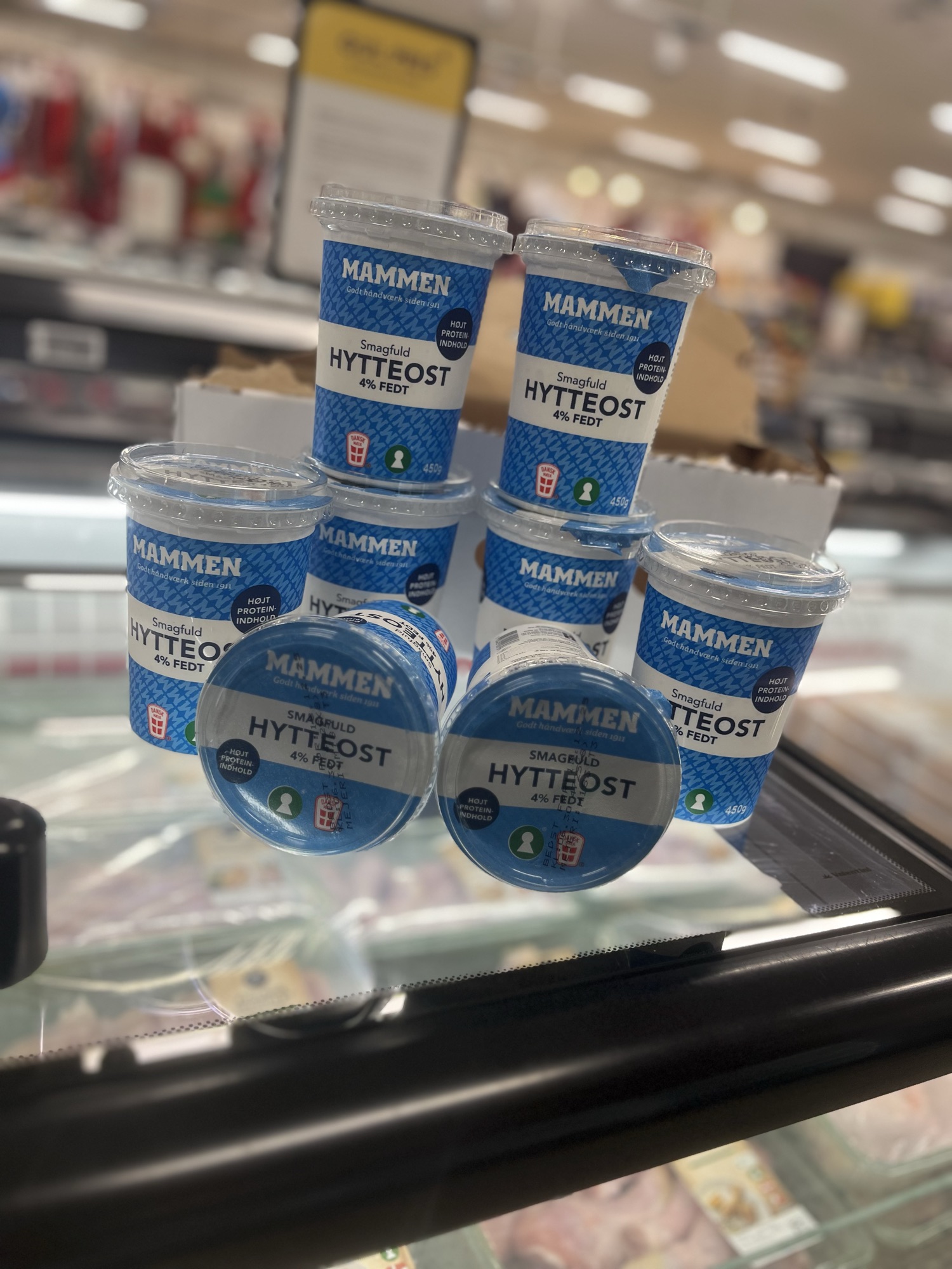 den lækre Mammen hytteost 4% –
