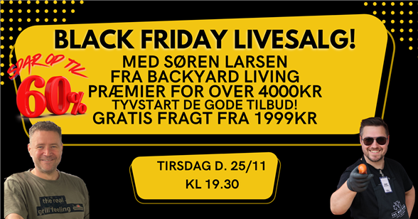 Jatak modtag link til livesalg BLACK FRIDAY LIVESALG