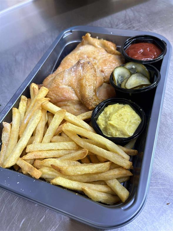 1/2 grillkylling med tilbehør 🍗