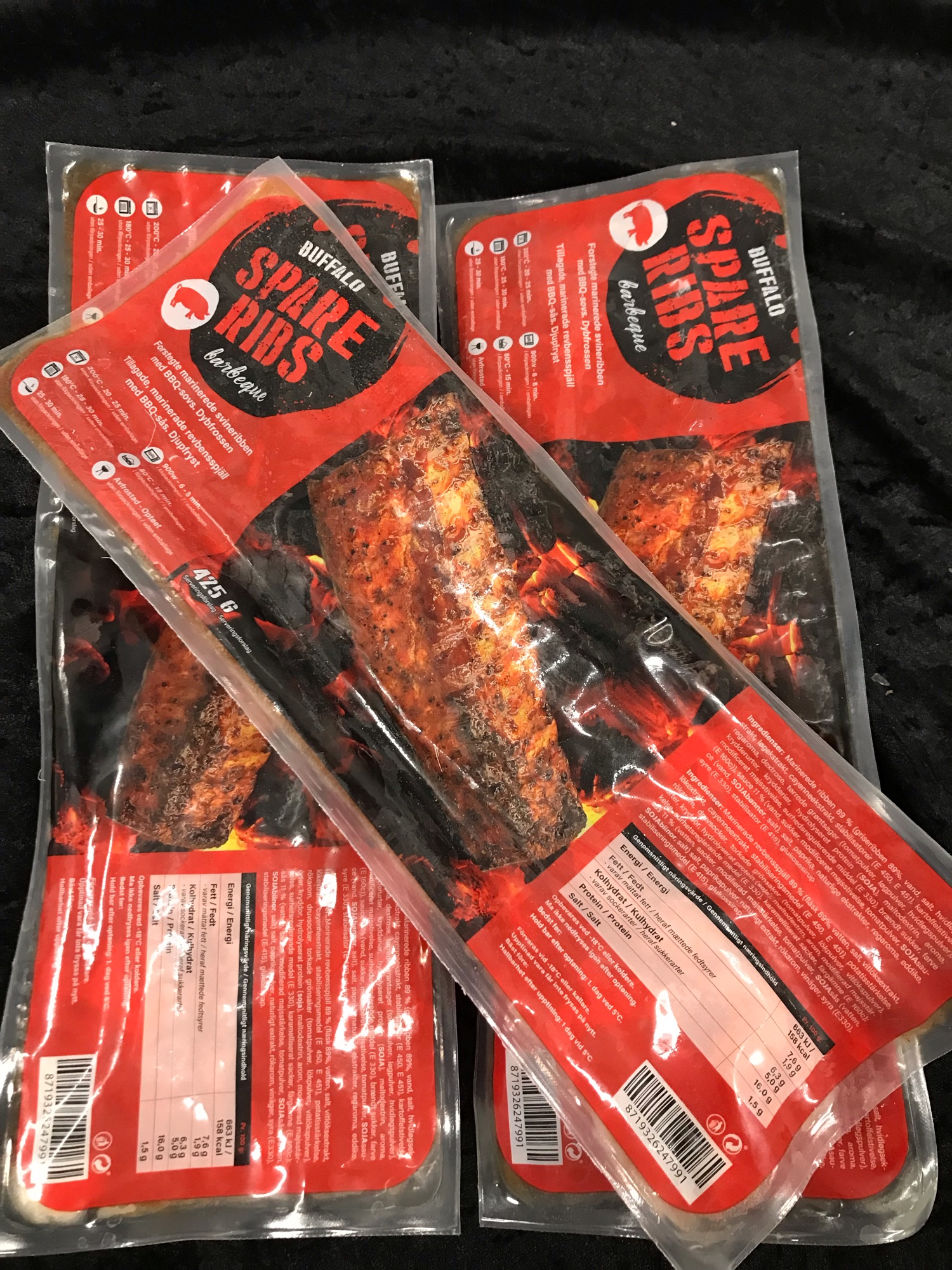 Buffalo spareribs
