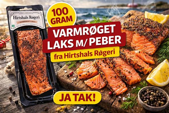Varmrøget 100 g m/peber