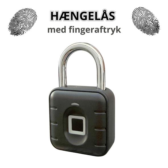 🔒 Hængelås med fingeraftryk 🔒
